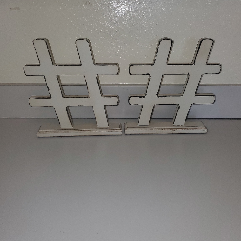 HashTag Symbol Decor